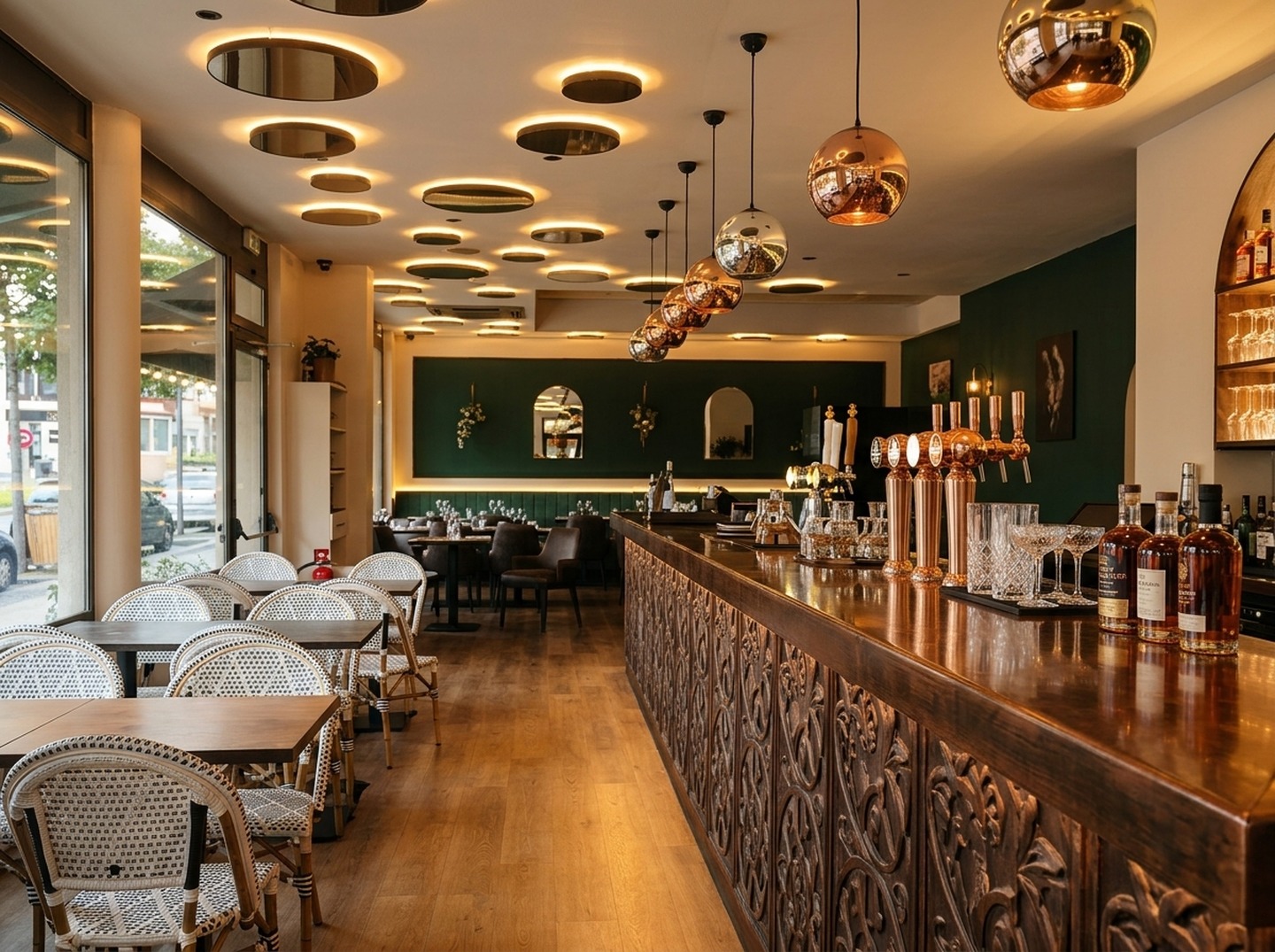 Bar Cuivré & Luminaires